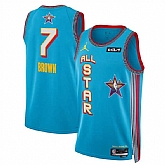 Men's 2025 All-Star #7 Jaylen Brown Light Blue Stitched Jersey Dzhi,baseball caps,new era cap wholesale,wholesale hats